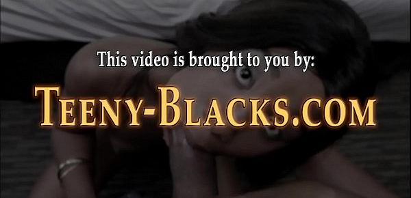  Ebony teen gets eaten out and banged